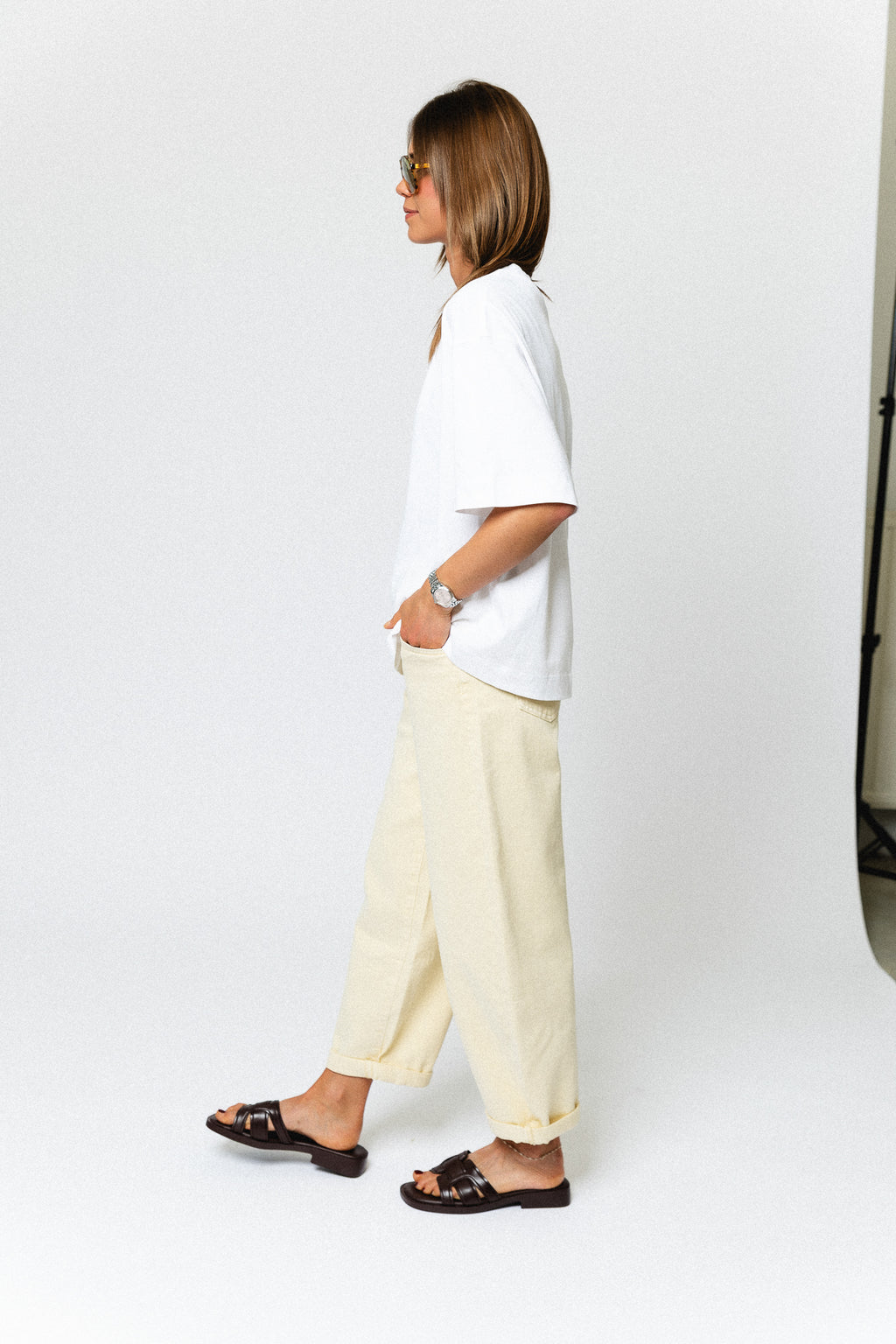 Maurelle balloon fit jeans butter yellow