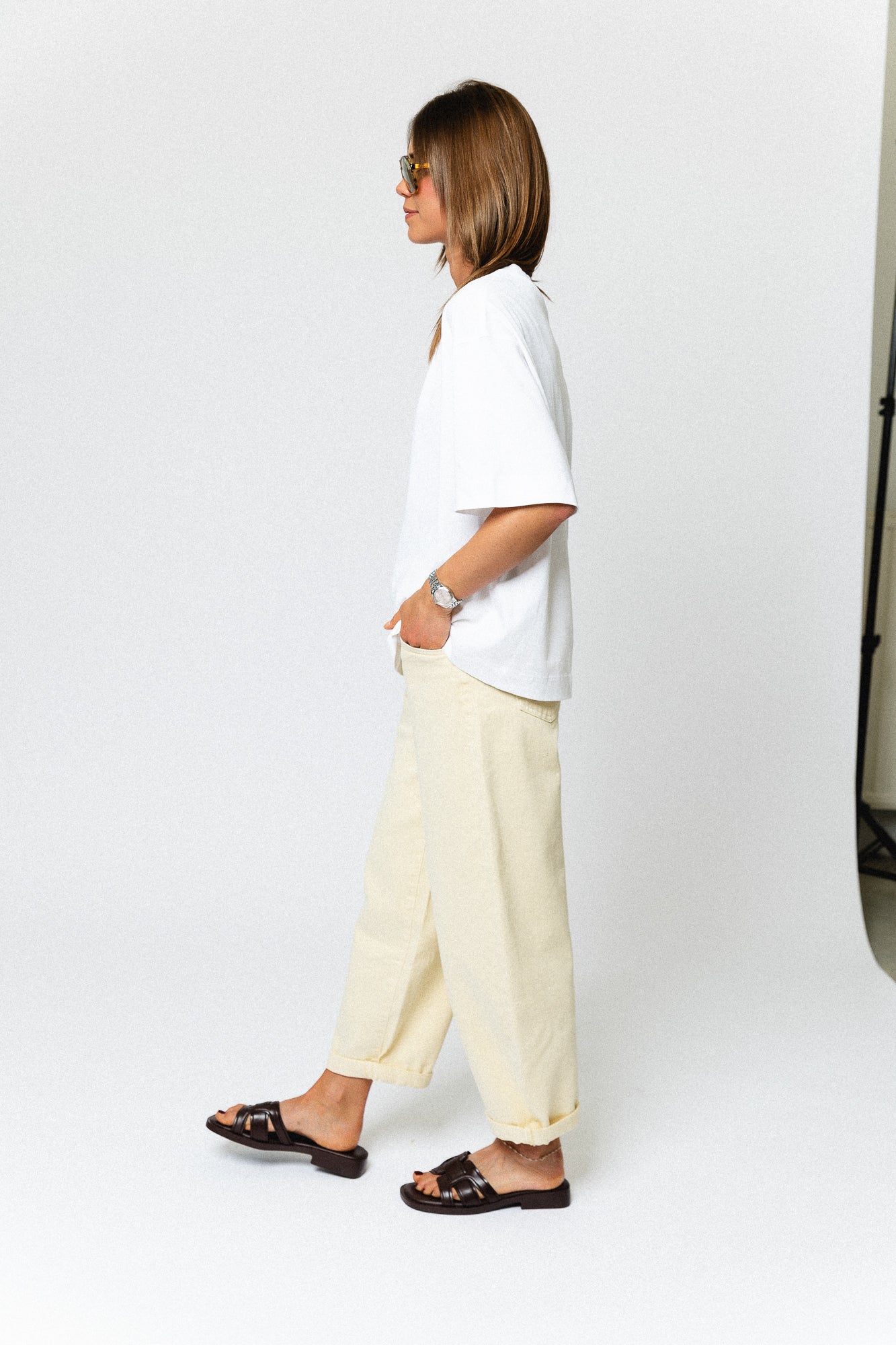 Maurelle balloon fit jeans butter yellow