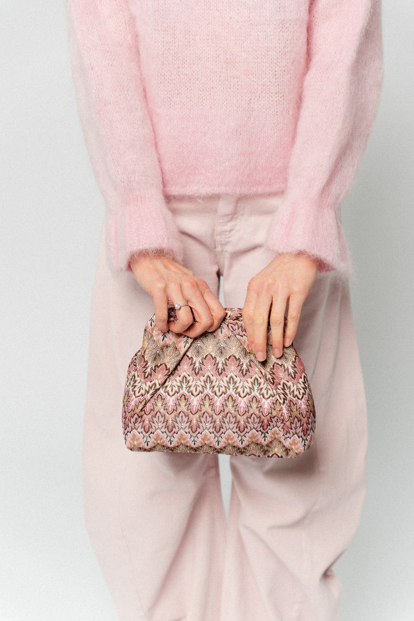 Clara mohair jumper baby pink