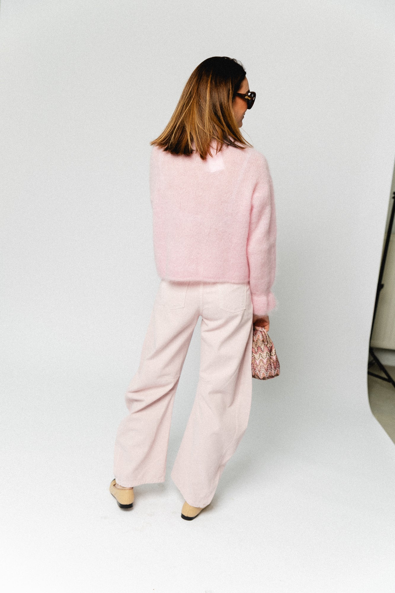 Clara mohair jumper baby pink