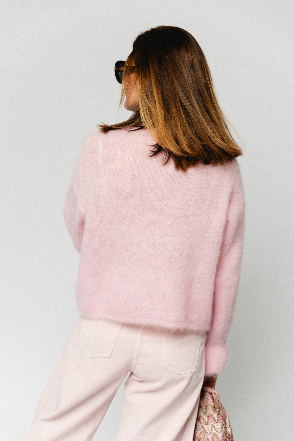 Clara mohair jumper baby pink