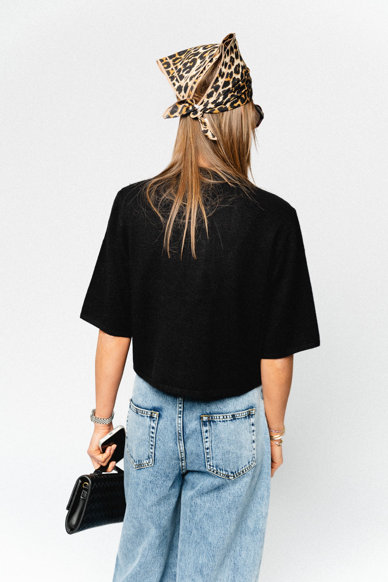 Leopa edgia cotta scarf