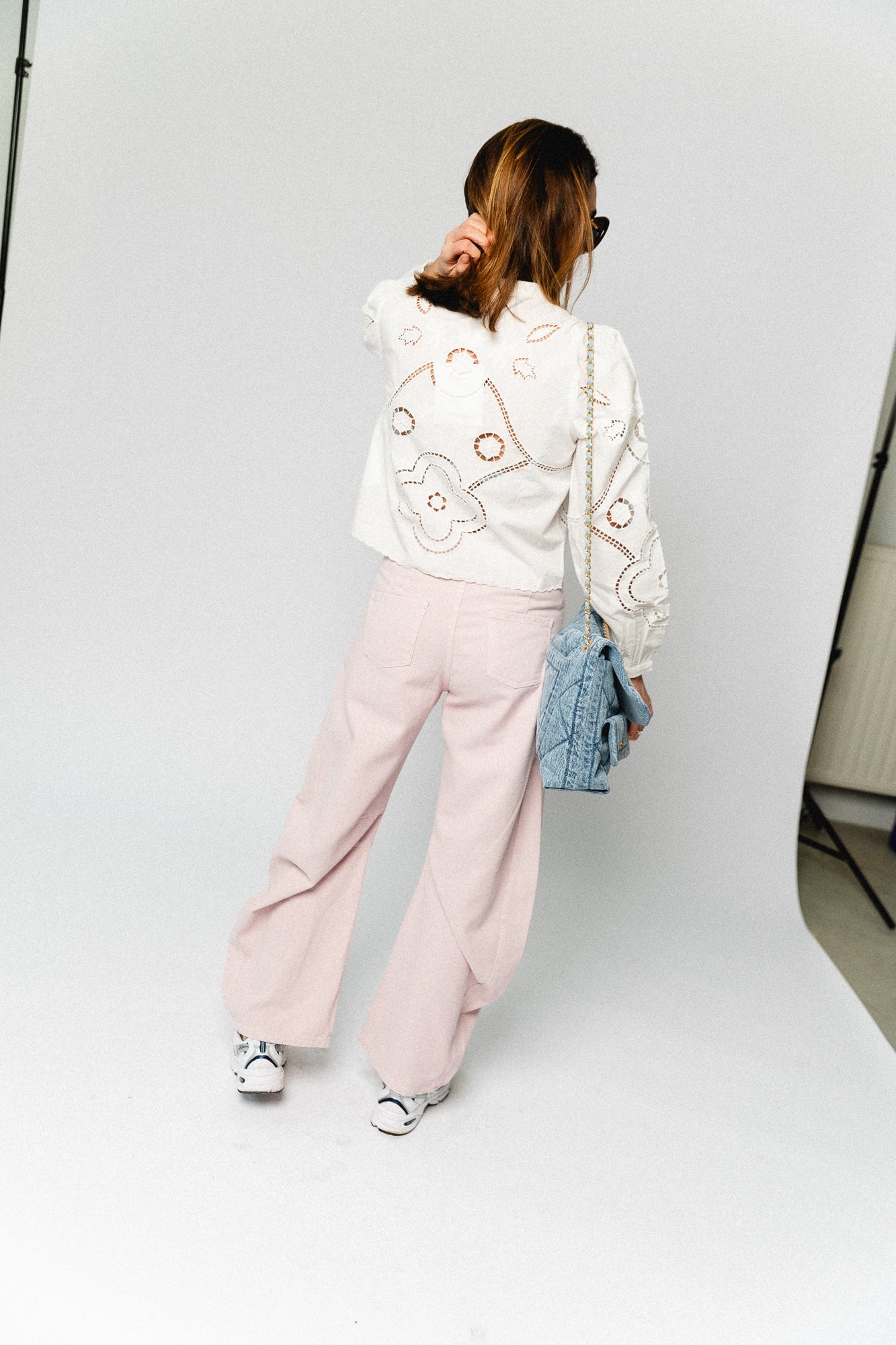 ROUCarinL/S O-neck top cloud dancer