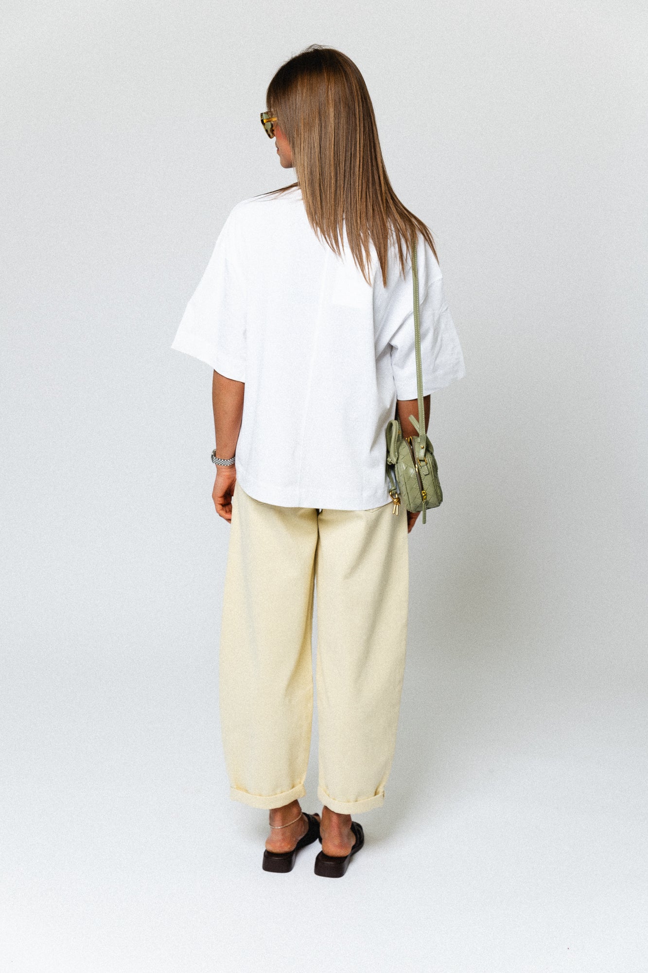 SLFColwoman 2/4 oversized tee bright white