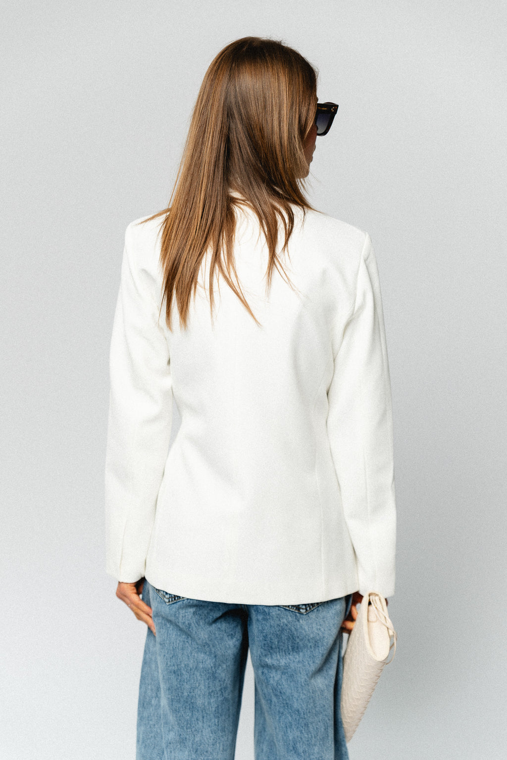 Nova tied blazer off white