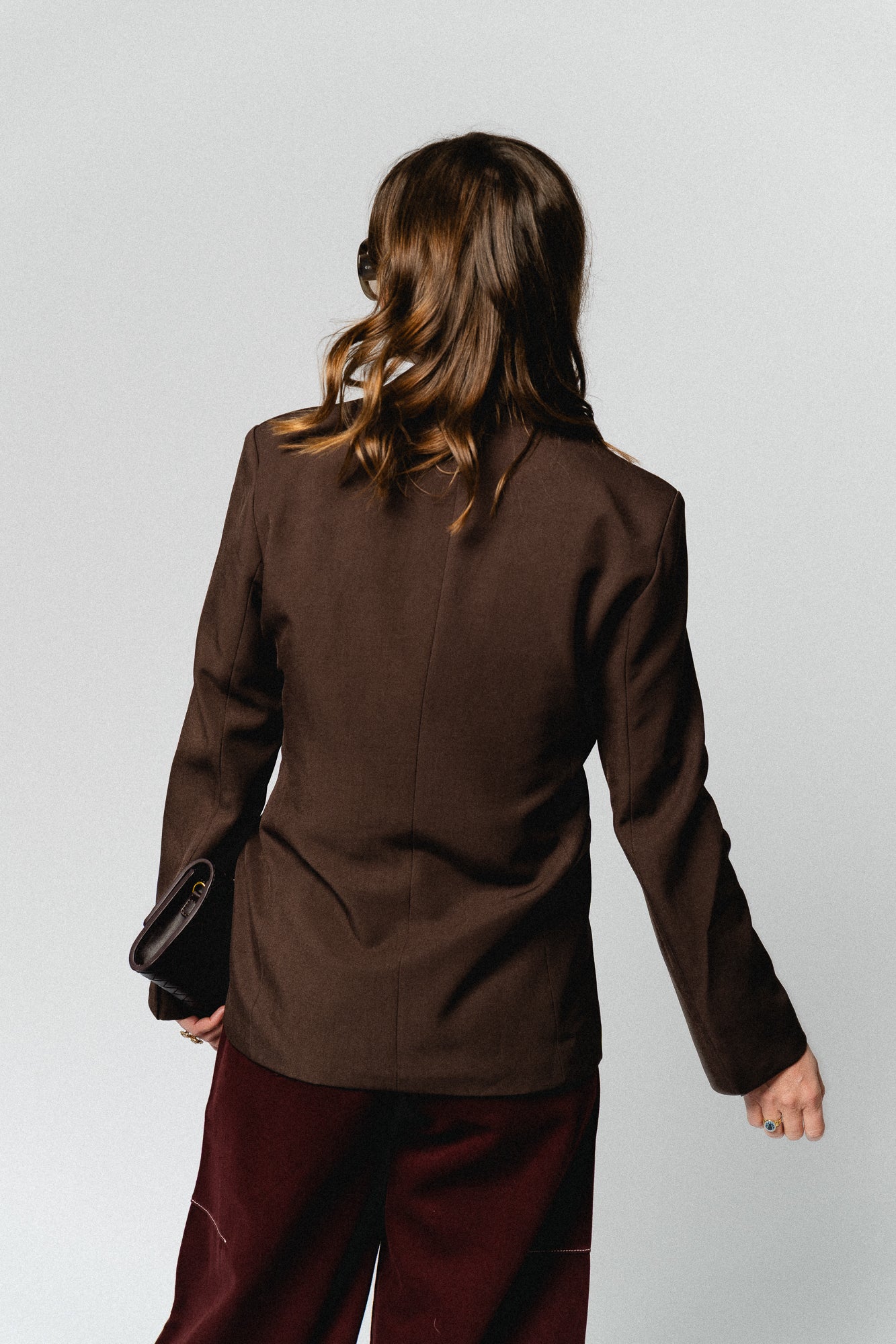 Nova tied blazer hot chocolate