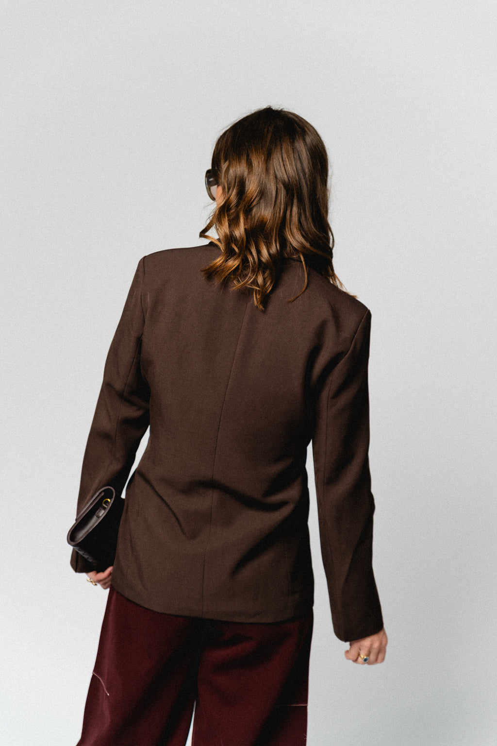 Nova tied blazer hot chocolate