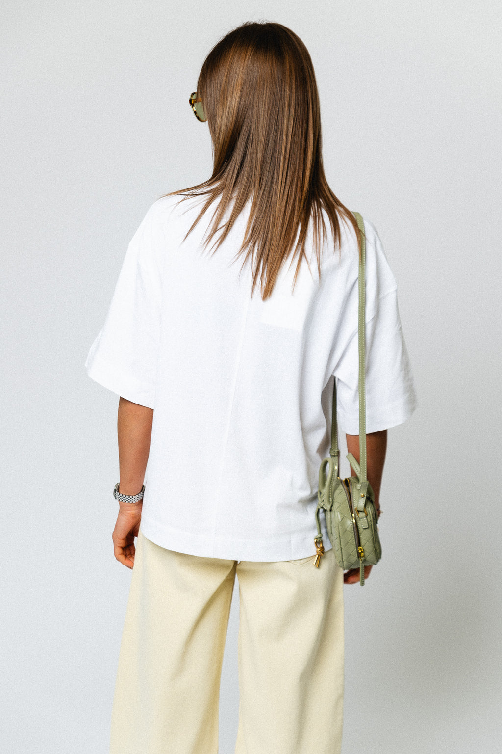 SLFColwoman 2/4 oversized tee bright white