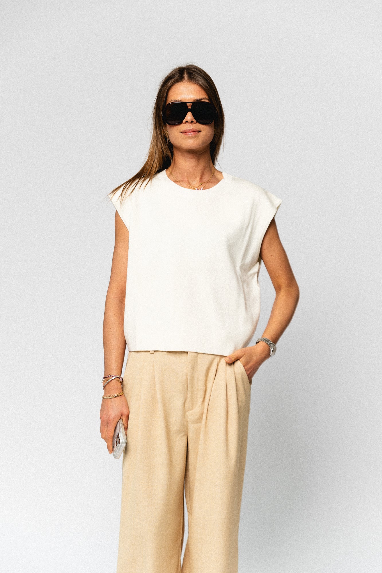 Plama pull off white