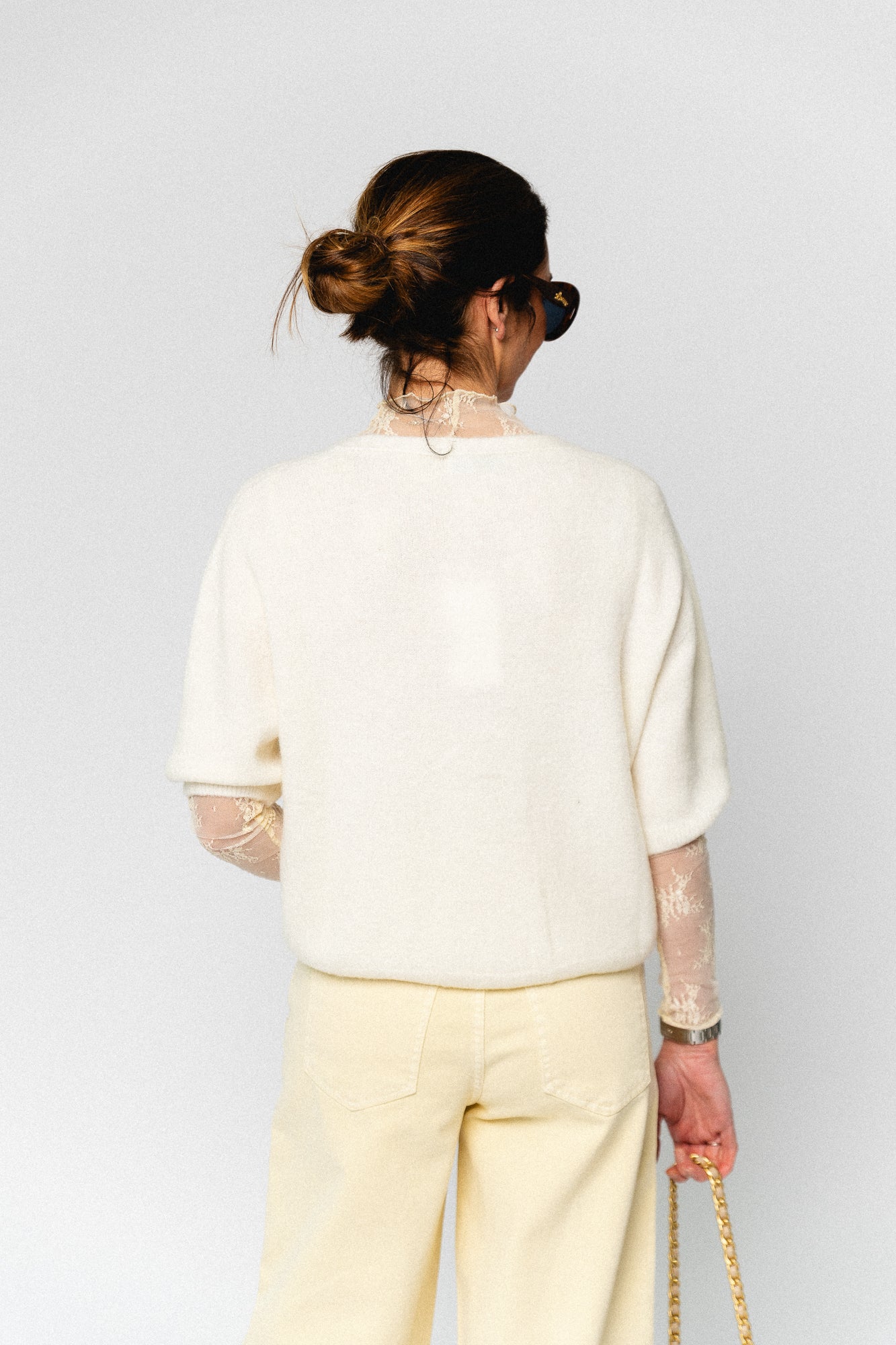 Lauranne SS cardigan ecru