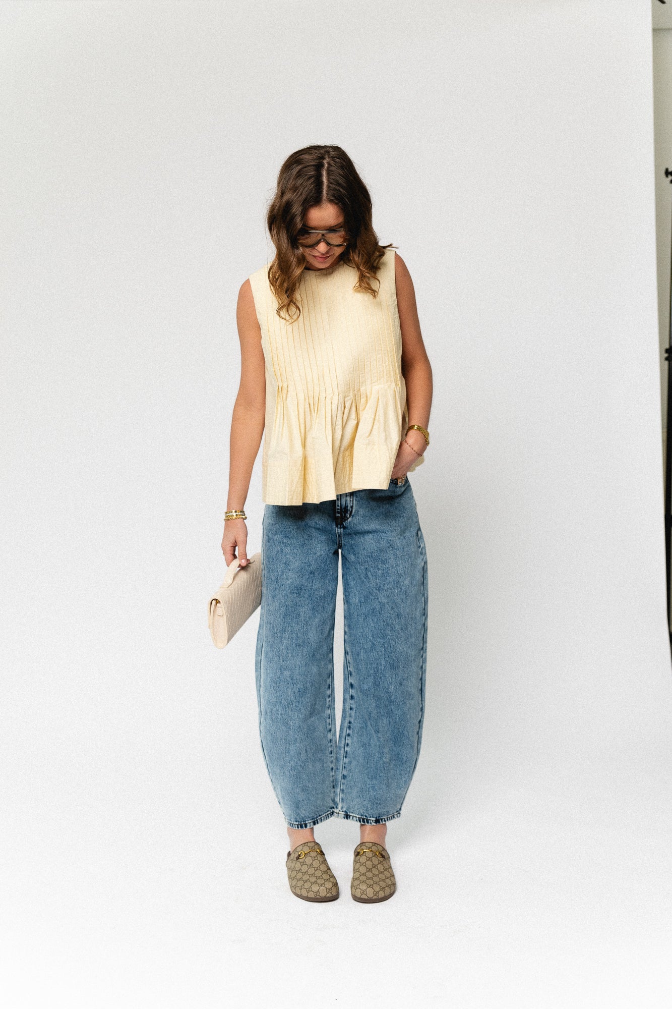 Luigi top butter yellow