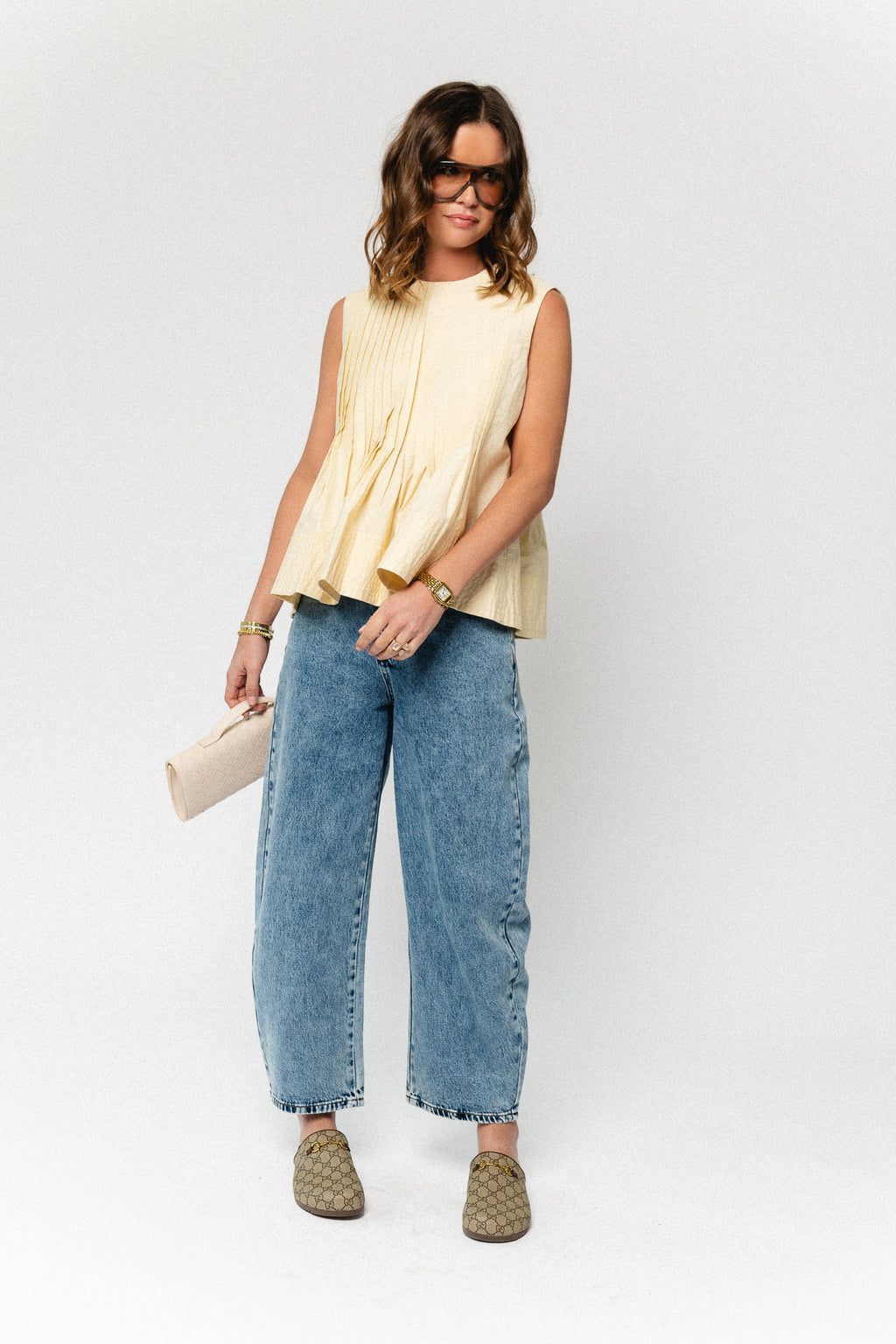 Luigi top butter yellow