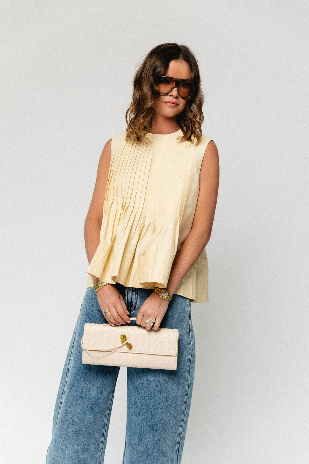 Luigi top butter yellow