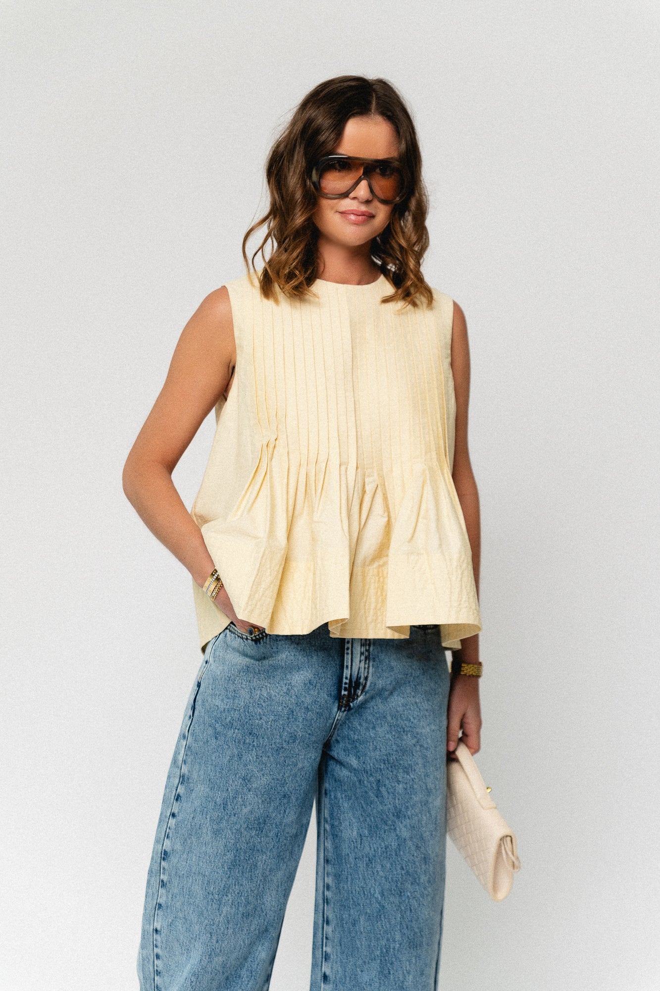 Luigi top butter yellow