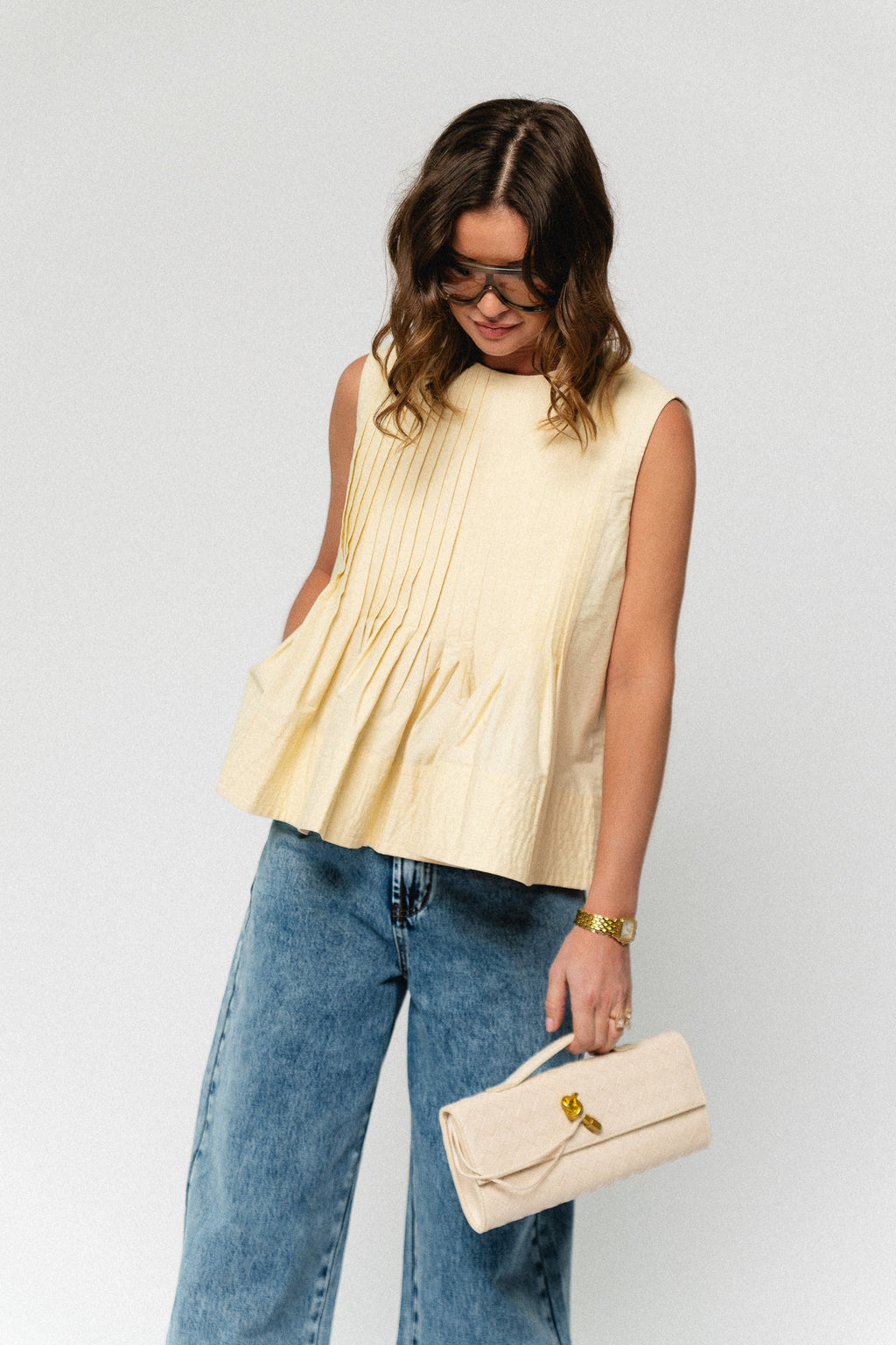 Luigi top butter yellow