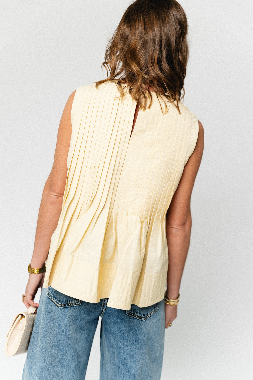 Luigi top butter yellow