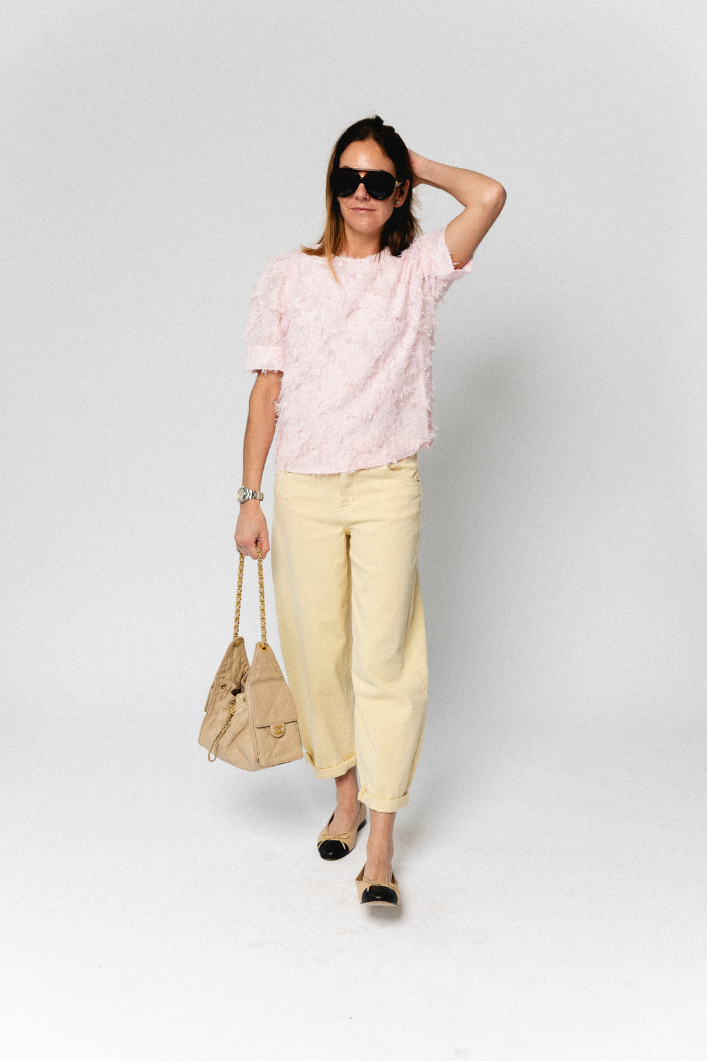 VILacila O-neck 2/4 top cherry blossom