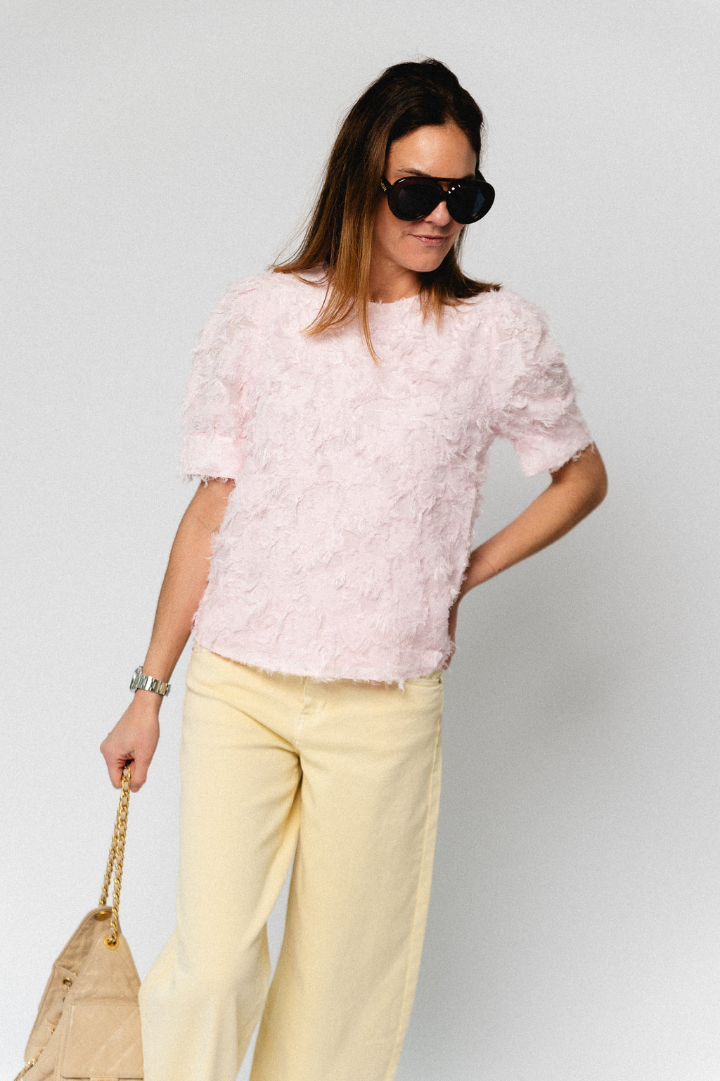 VILacila O-neck 2/4 top cherry blossom