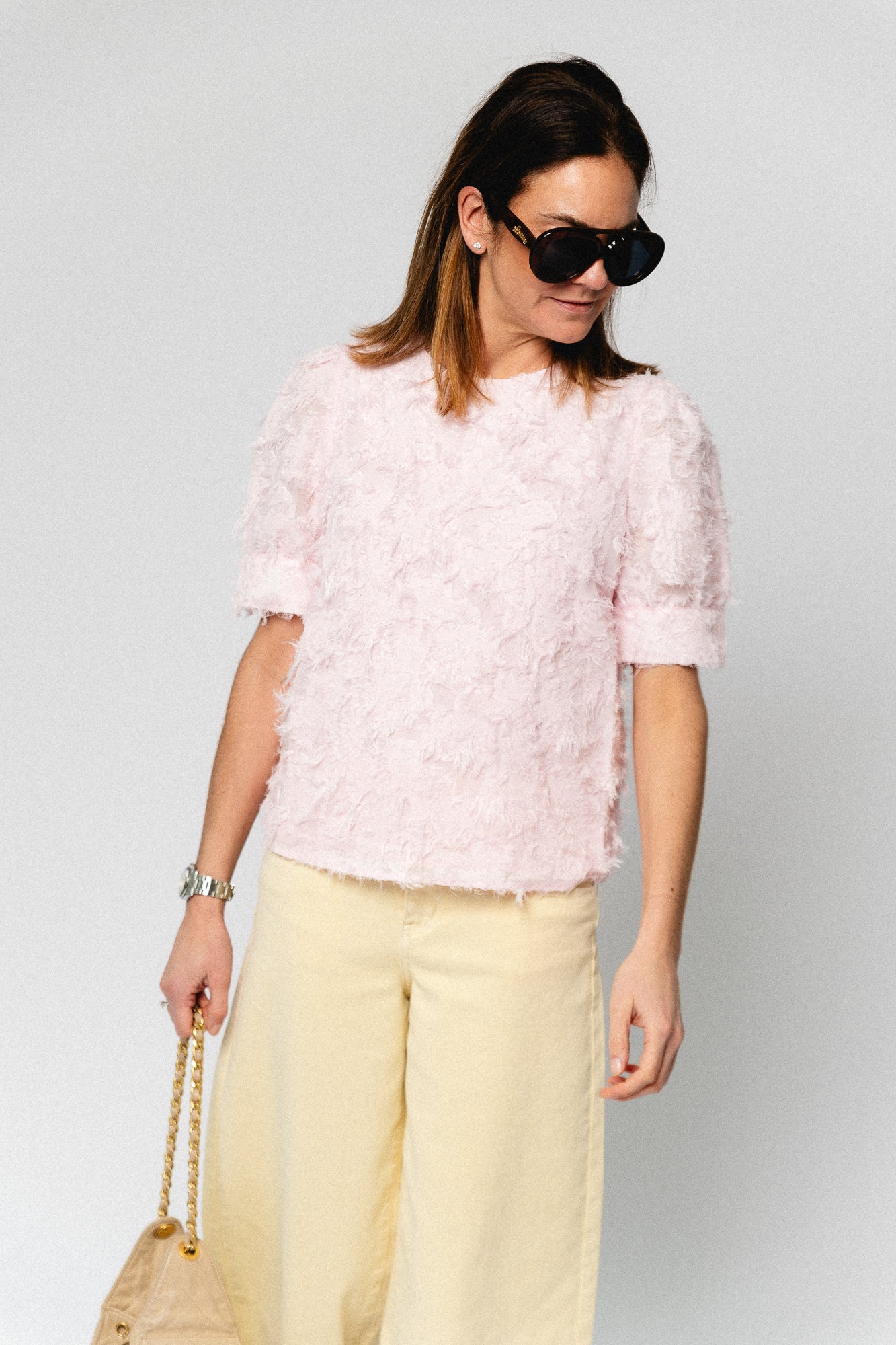 VILacila O-neck 2/4 top cherry blossom