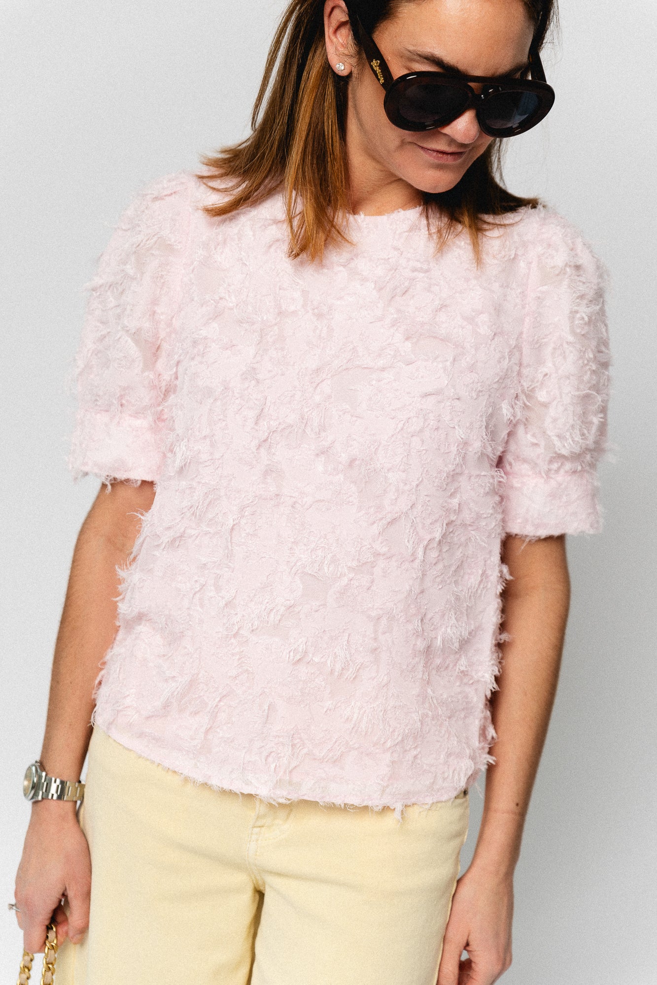 VILacila O-neck 2/4 top cherry blossom