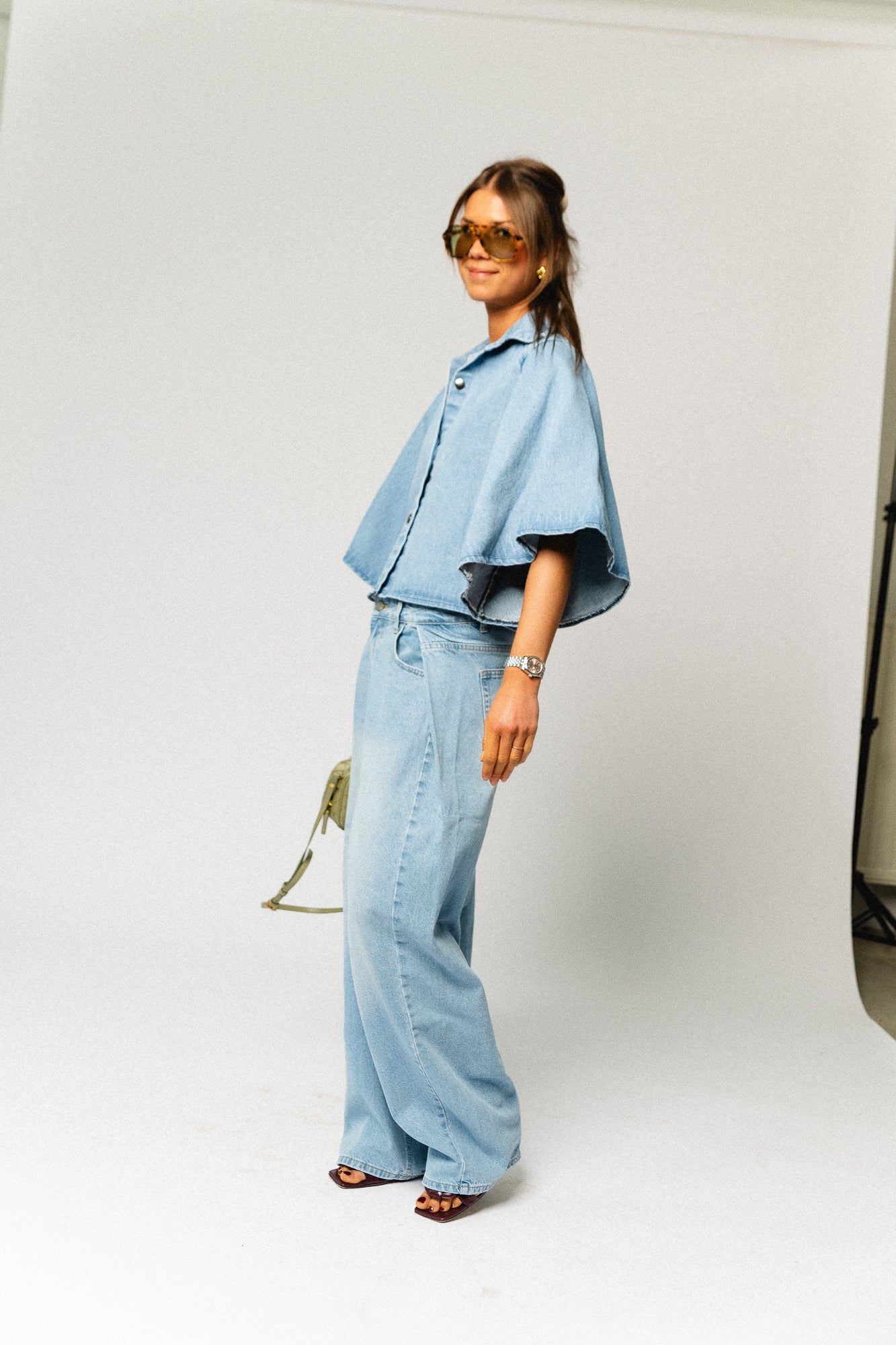 Aurelle denim shirt medium blue