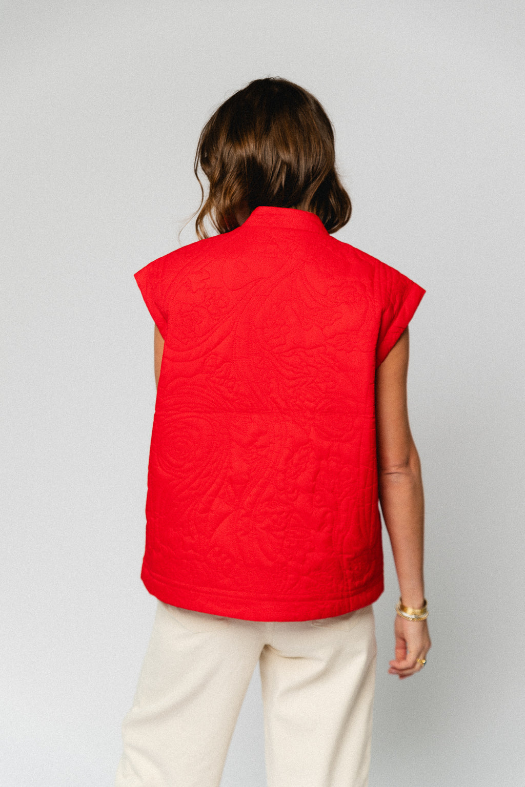 YASCasi padded vest fiery red
