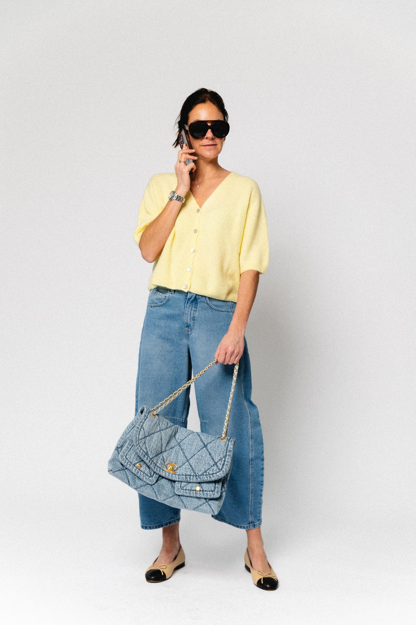 Lauranne SS cardigan butter yellow