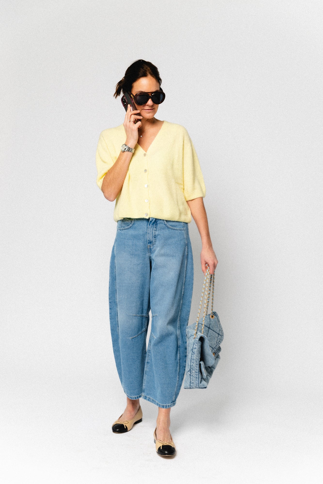 Lauranne SS cardigan butter yellow