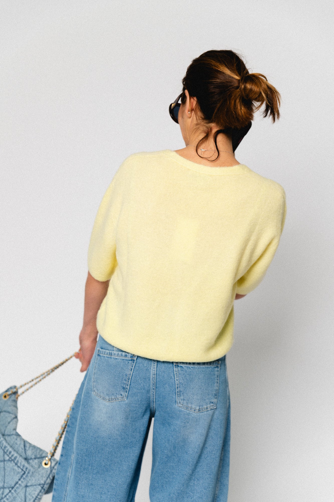 Lauranne SS cardigan butter yellow