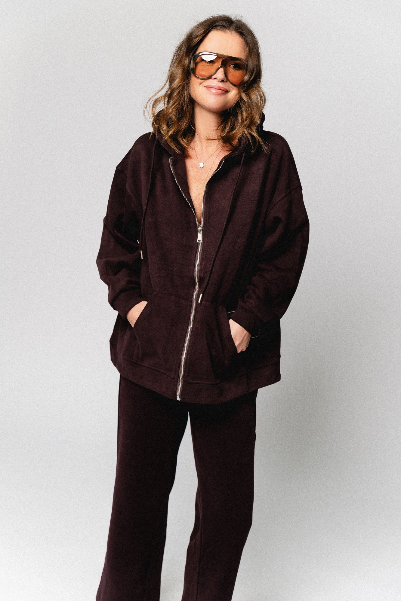 Colette zip hoodie winetasting