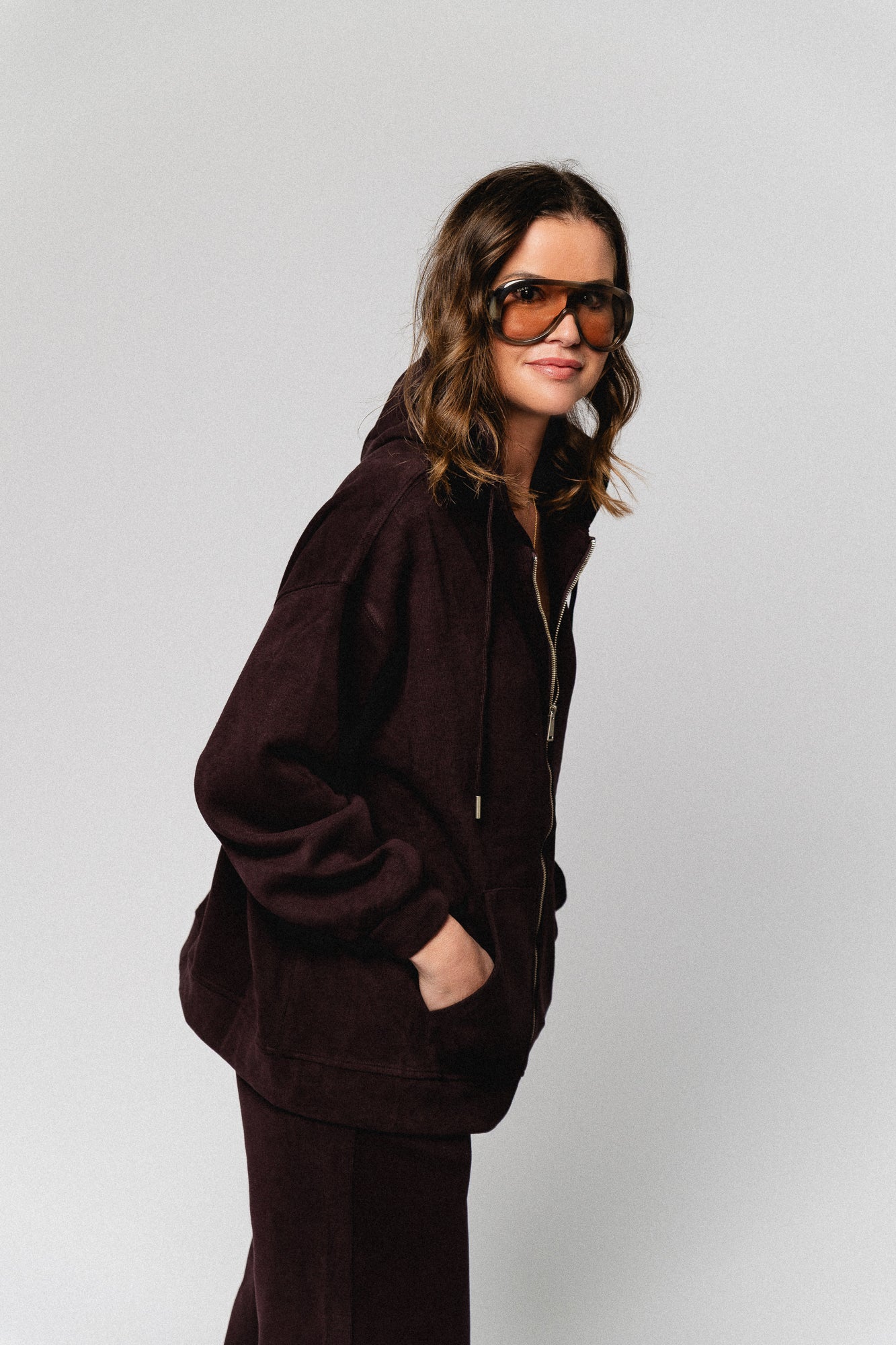 Colette zip hoodie winetasting