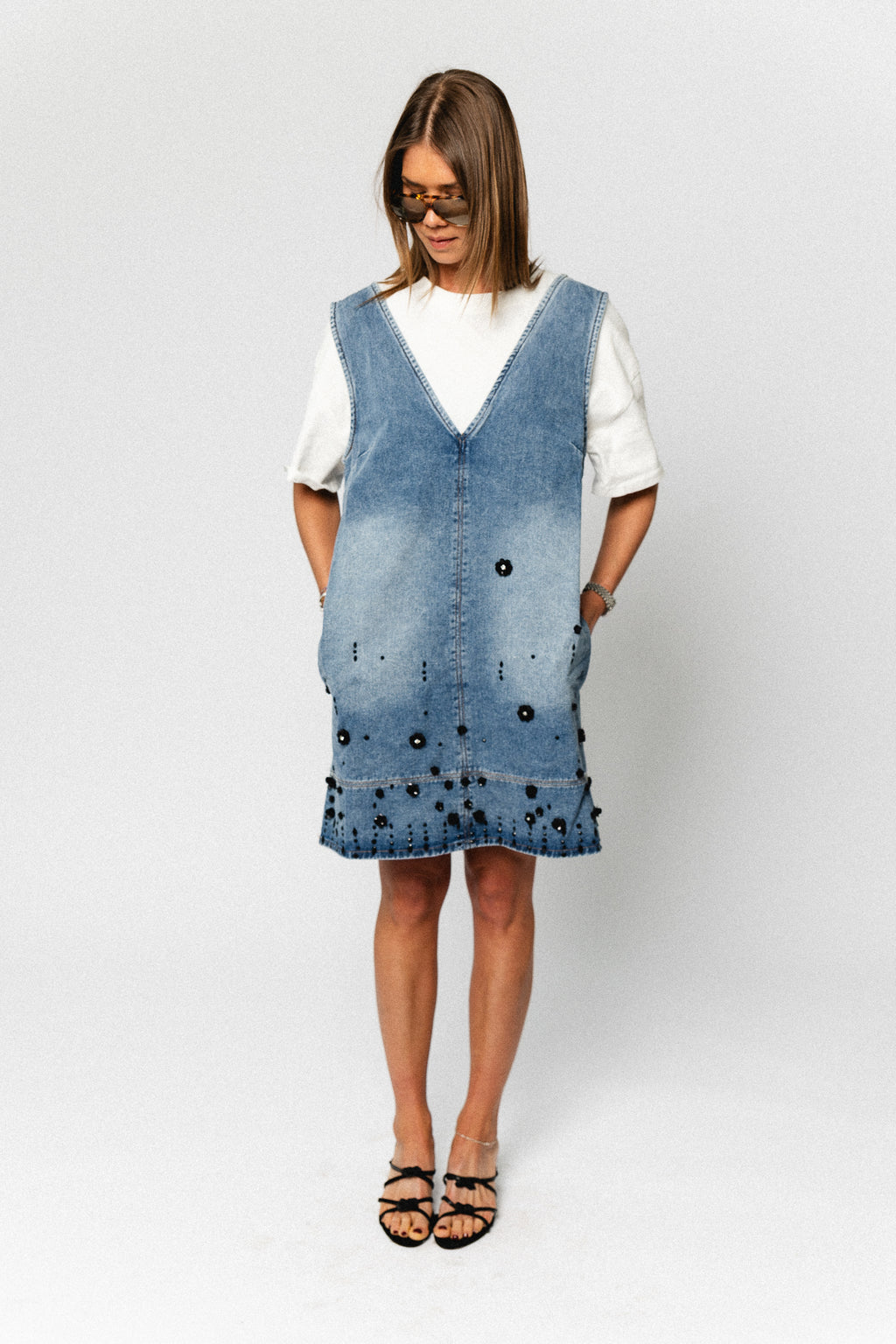 OlympeSW short denim dress