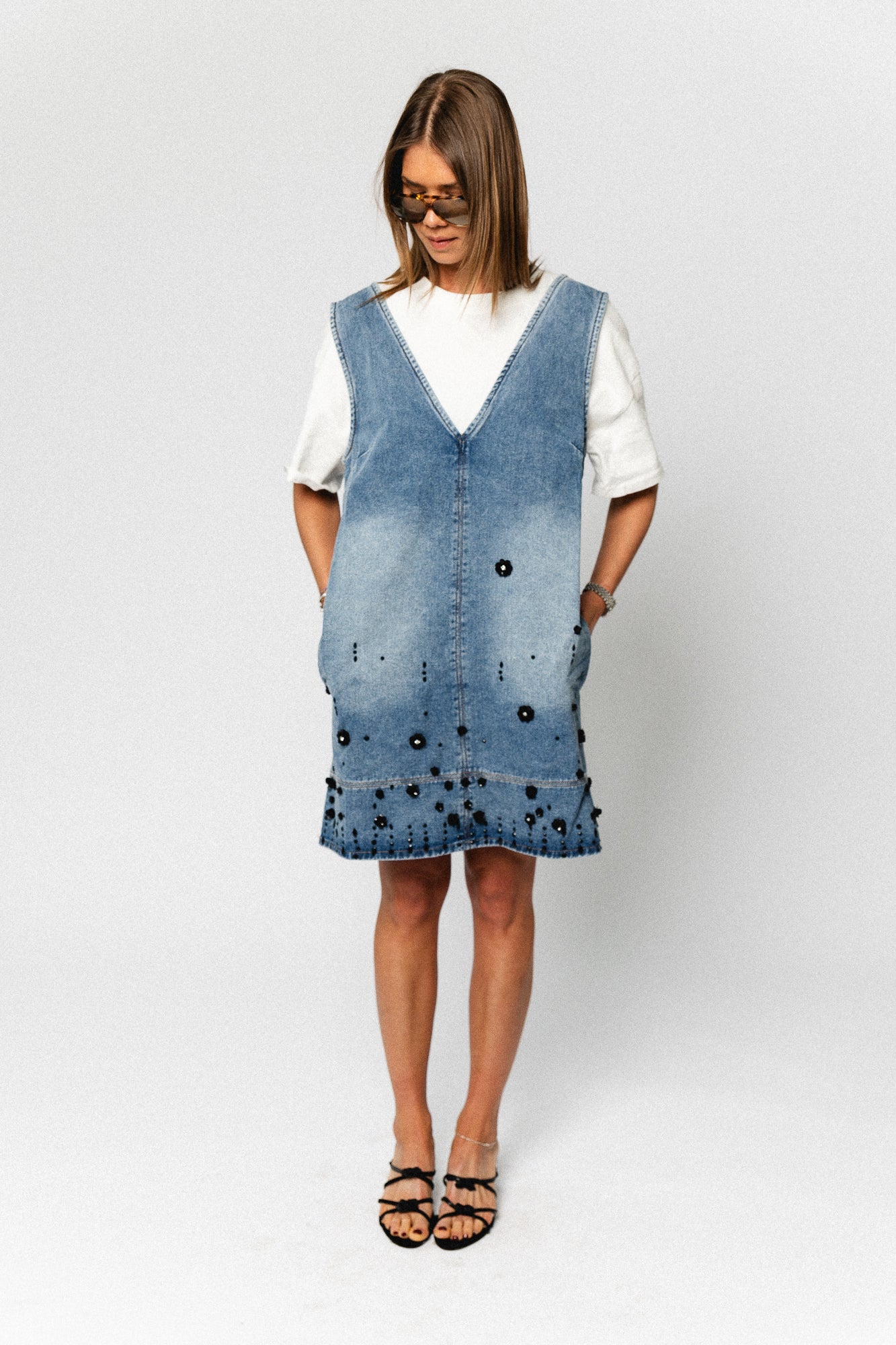 OlympeSW short denim dress