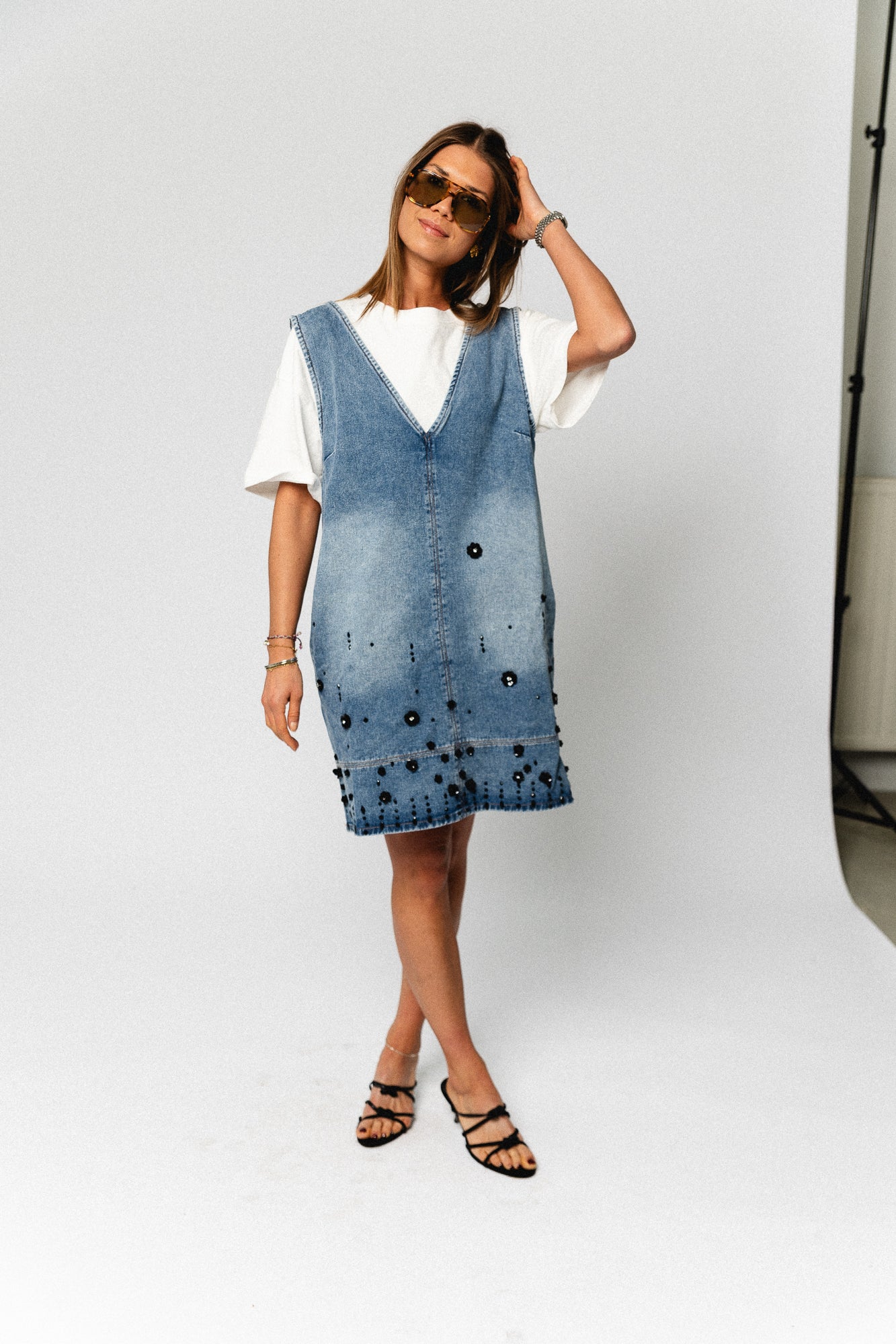 OlympeSW short denim dress