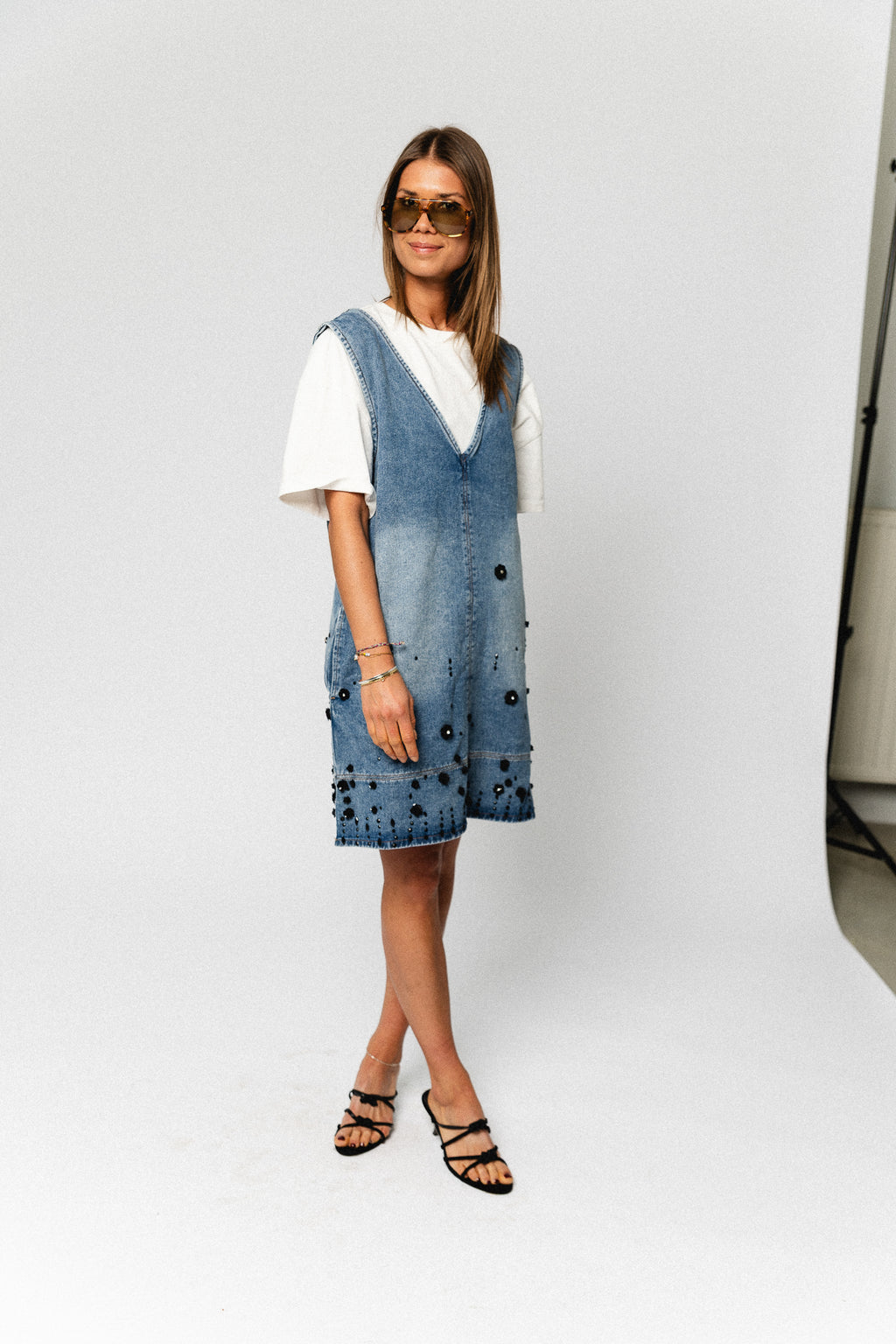 OlympeSW short denim dress