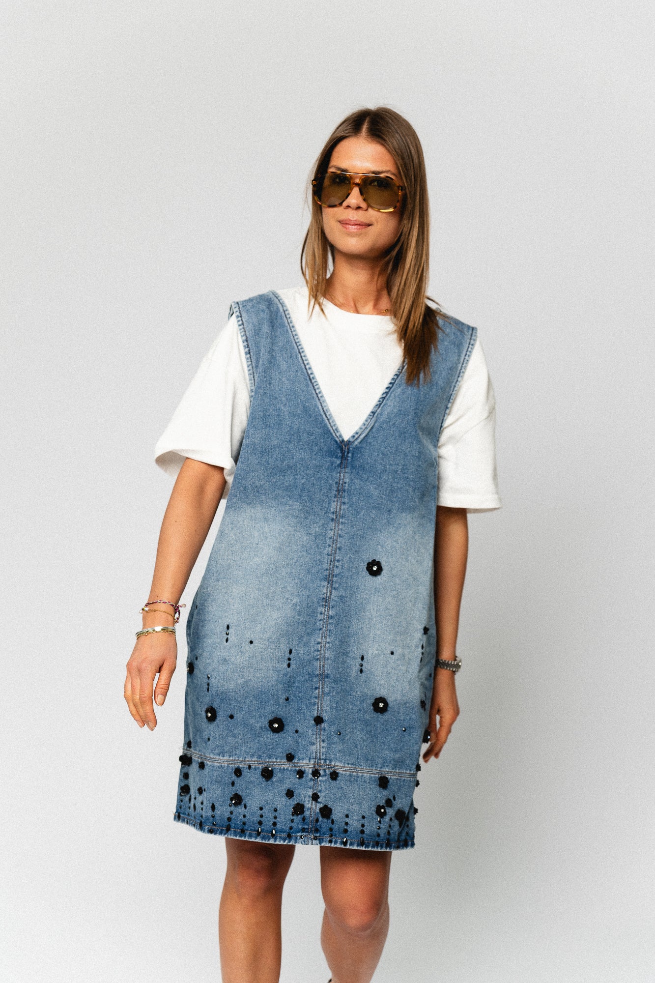 OlympeSW short denim dress