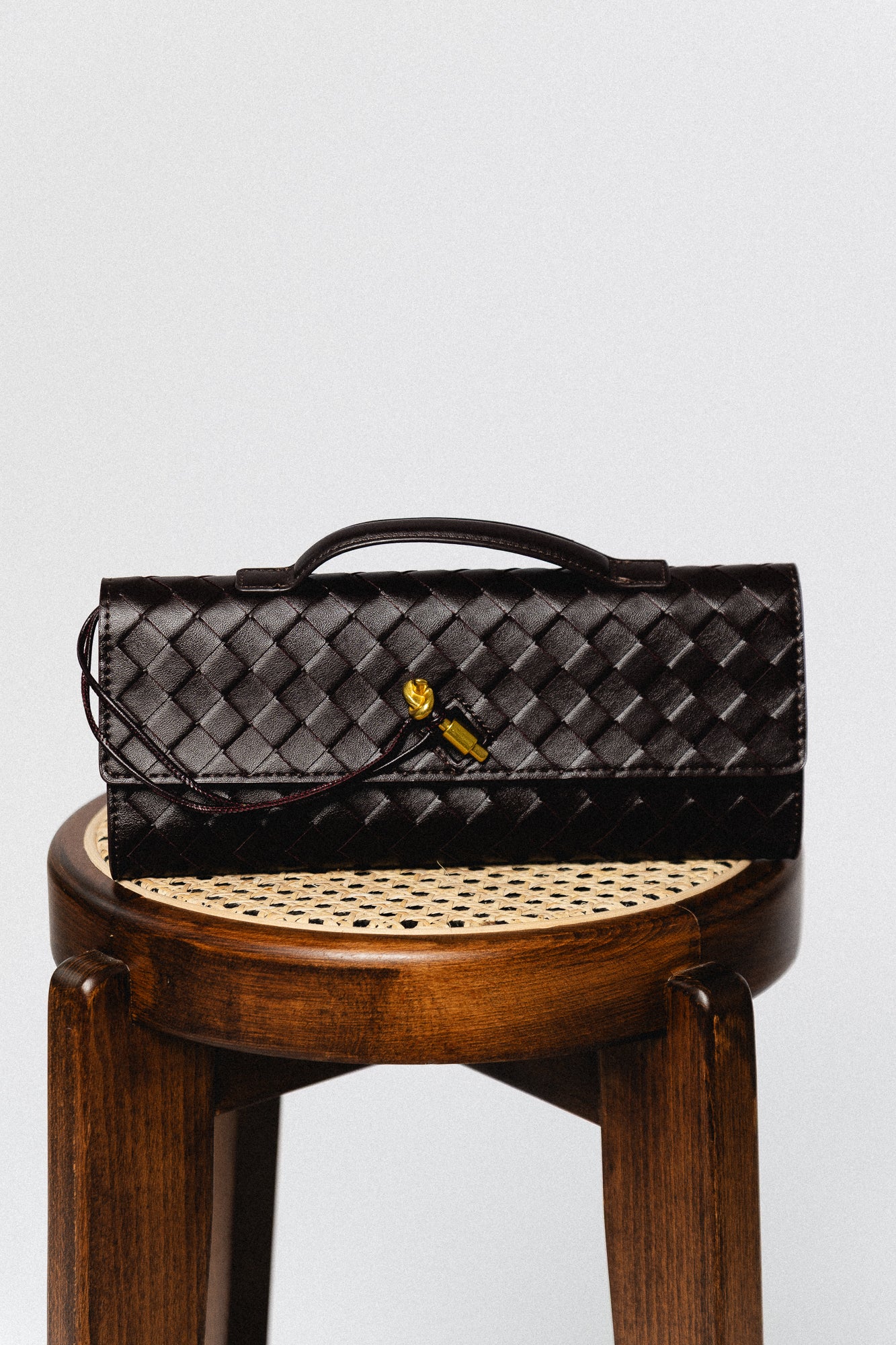 Verona woven long bag fig