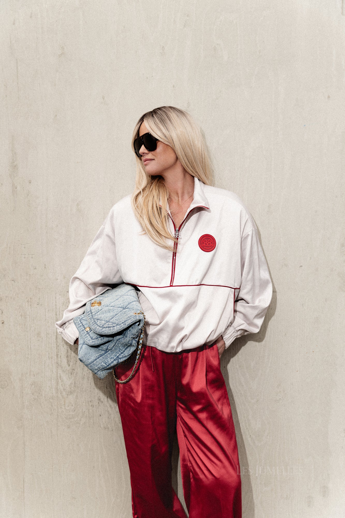 BXGRicky track jacket whitecap gray