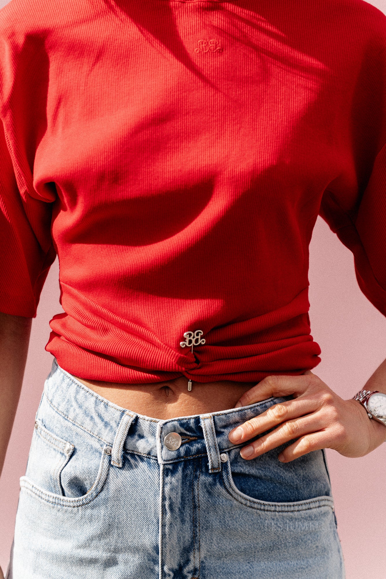 BXGSkipper tee barbados cherry – Les Jumelles