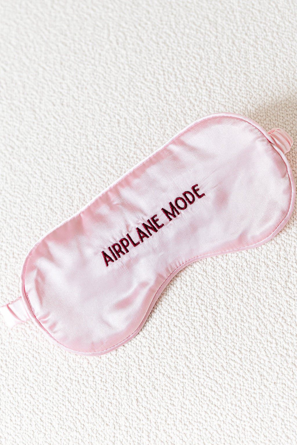 Airplane mode eye mask pink