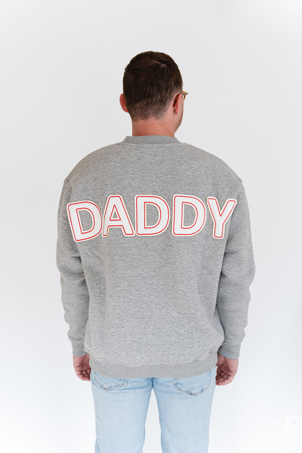 Daddy sweater light grey melange