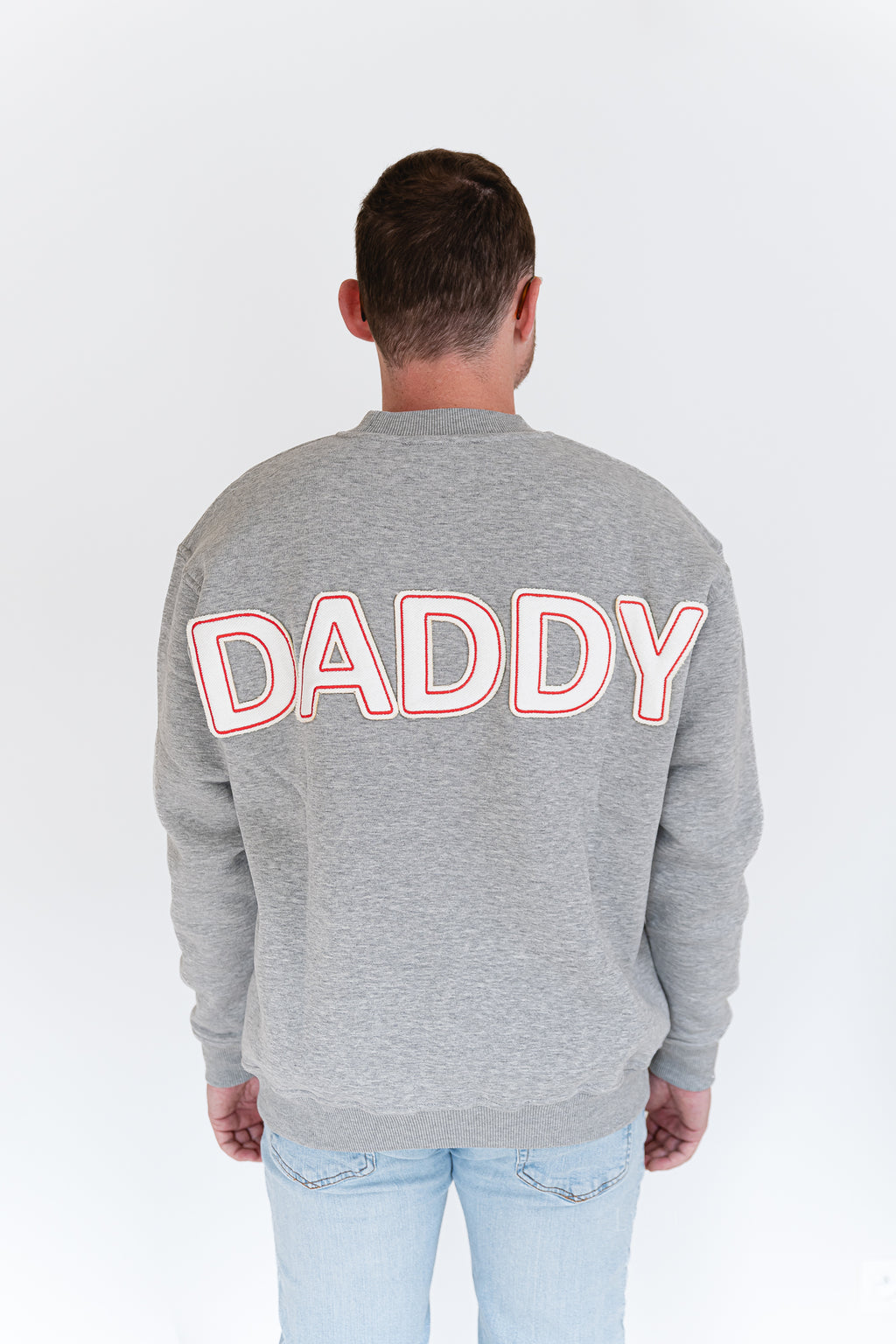 Daddy sweater light grey melange