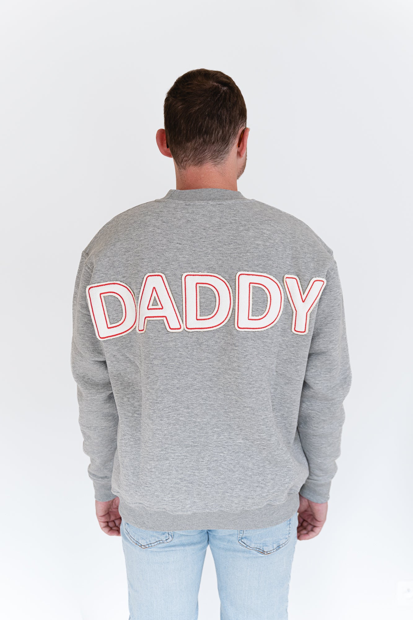 Daddy sweater light grey melange