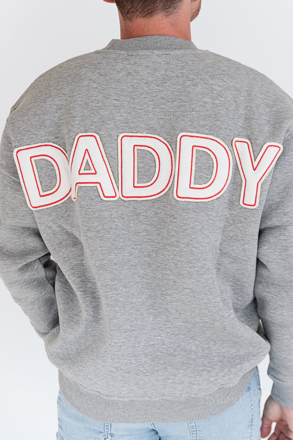 Daddy sweater light grey melange