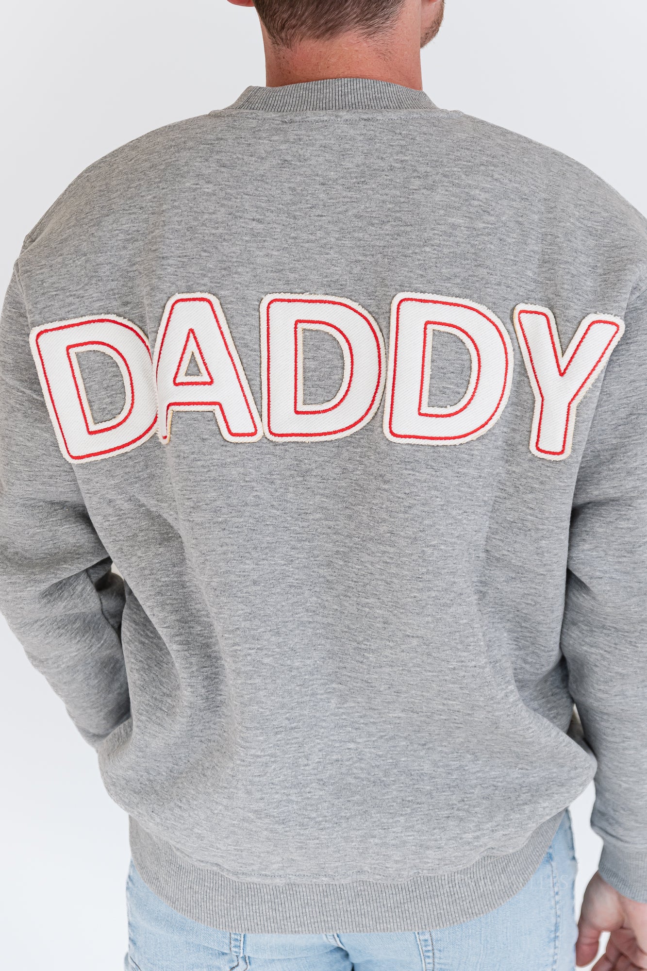 Daddy sweater light grey melange