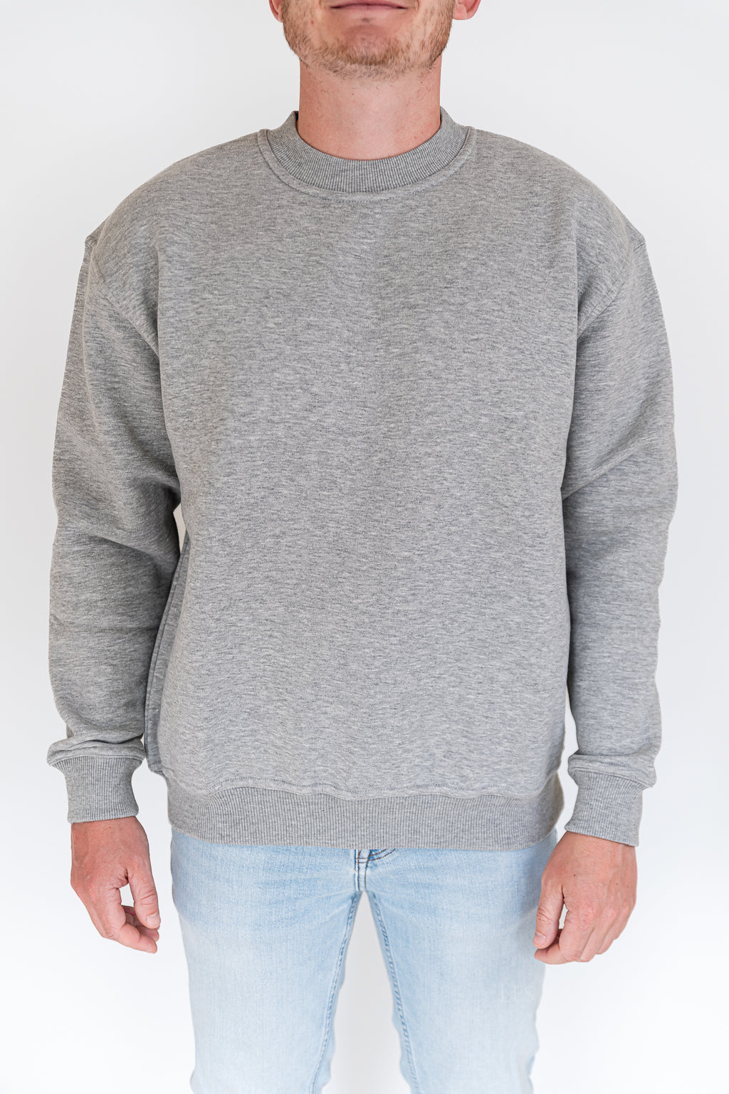 Daddy sweater light grey melange