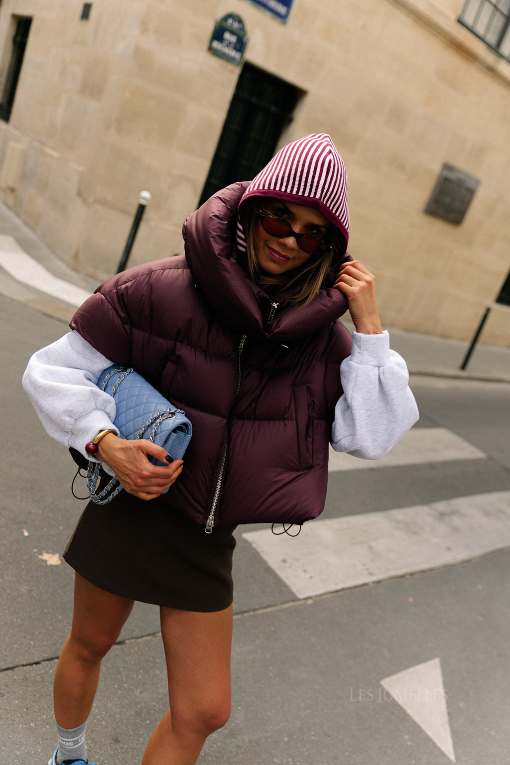 Jaclyn bodywarmer aubergine