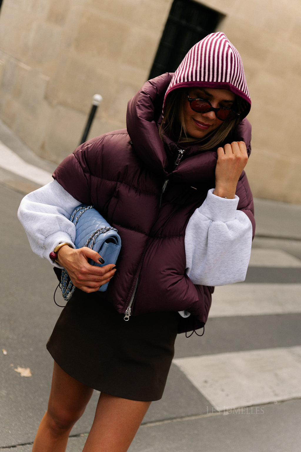 Jaclyn bodywarmer aubergine