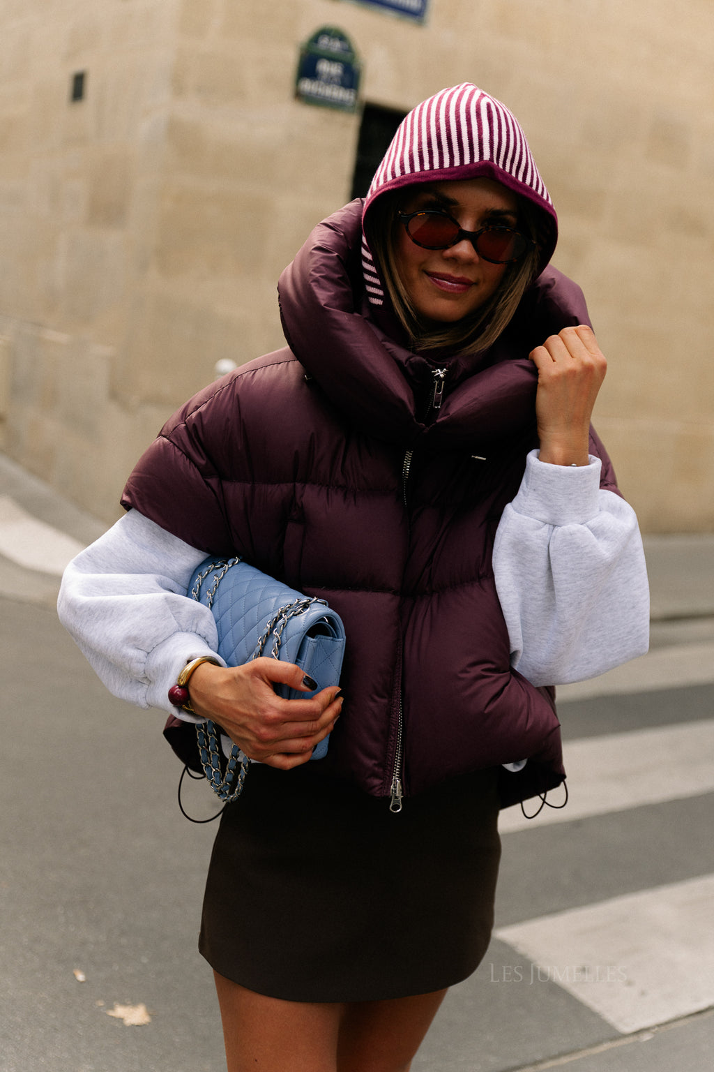 Jaclyn bodywarmer aubergine