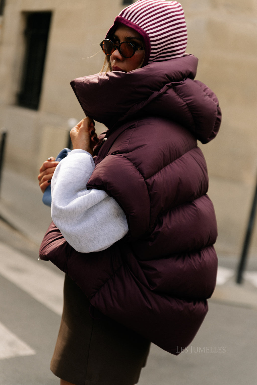 Jaclyn bodywarmer aubergine
